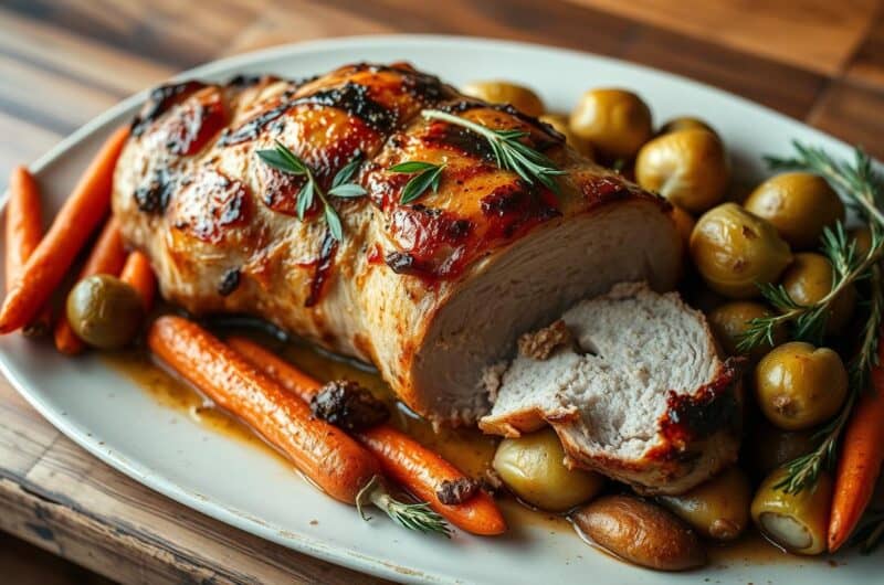 Roasted pork loins recipe