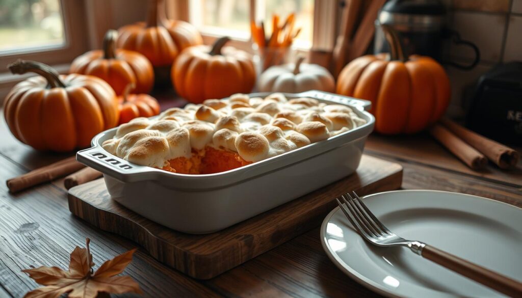 Sweet Potato Casserole with Marshmallow Topping