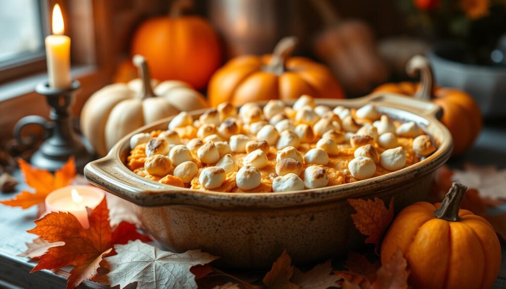 Sweet Potato Casserole with Marshmallow Topping