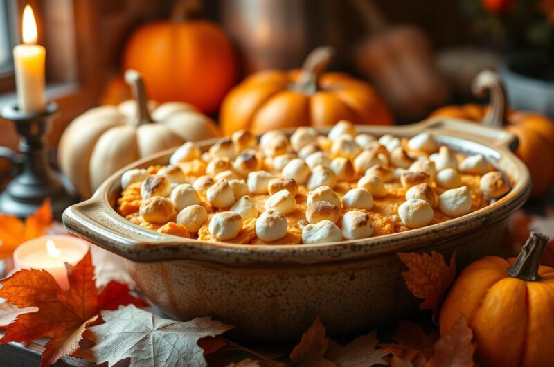 Sweet Potato Casserole with Marshmallow Topping