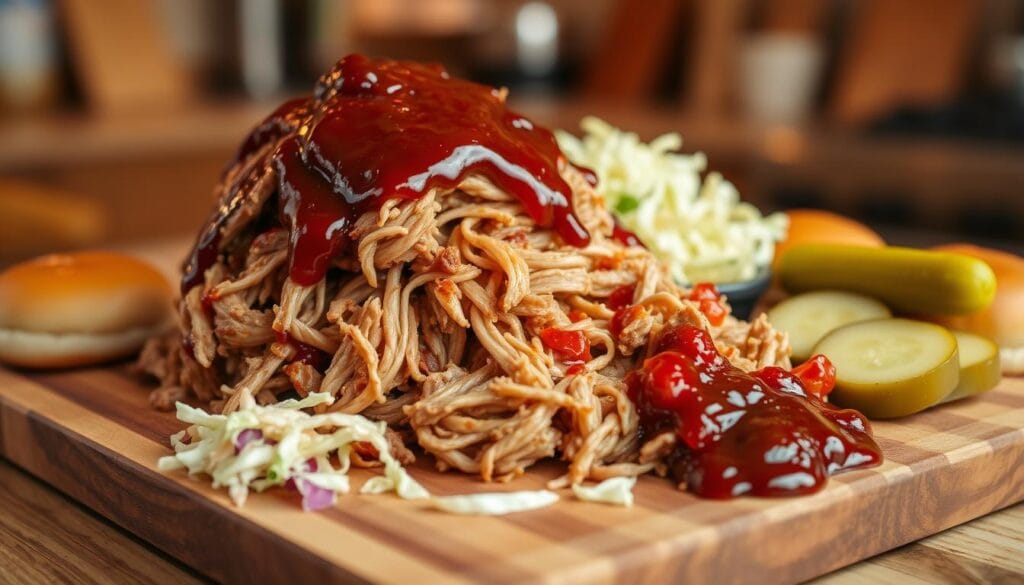 The Best Damn Slow Cooker Pulled Pork with BBQ Sauce