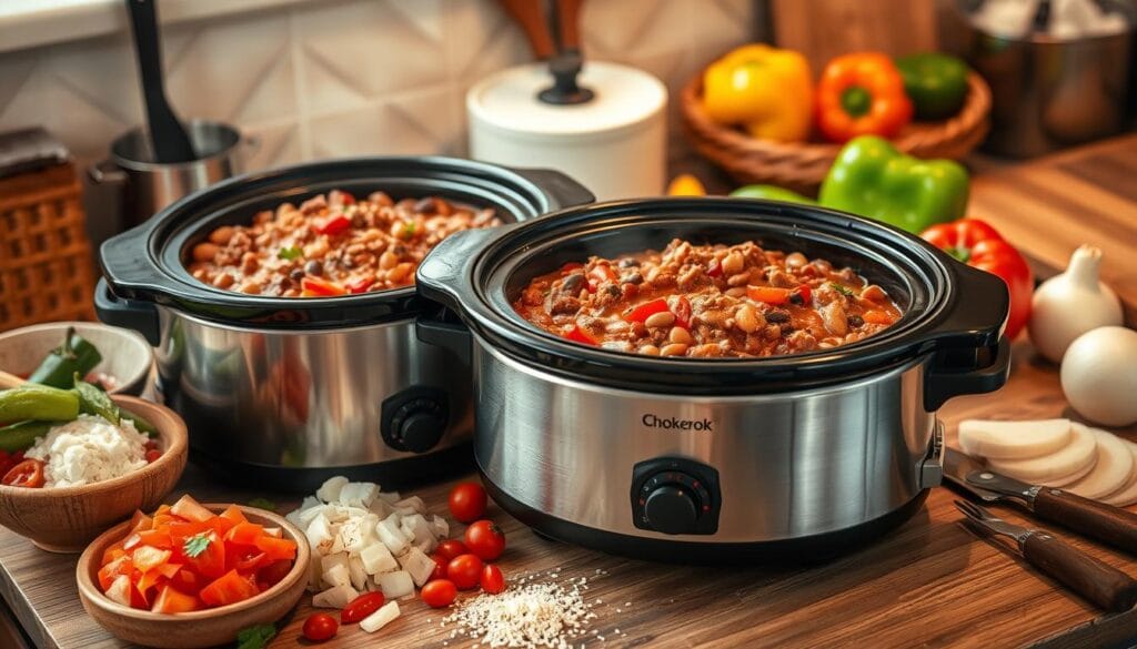 Classic Slow Cooker Chili with Beans and Ground Beef