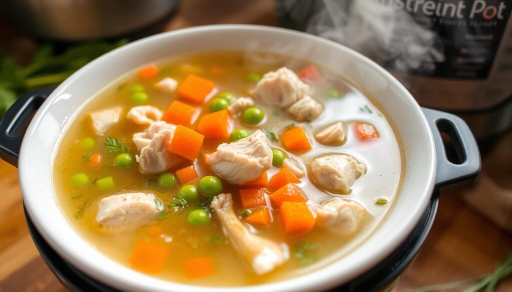 Homemade Instant Pot Chicken Soup with Vegetables