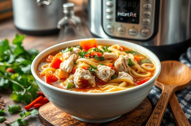 Homemade Instant Pot Chicken Soup with Vegetables