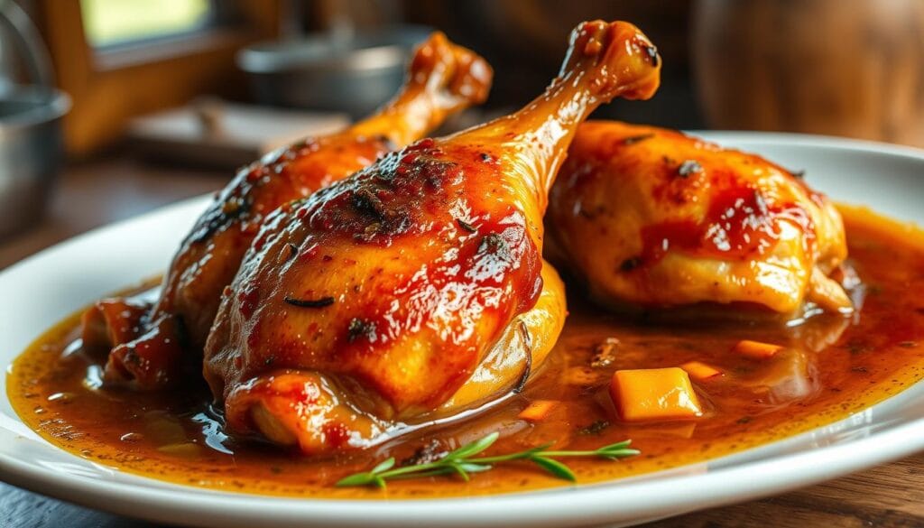 Braised Chicken in the Oven with Crispy Skin Recipe