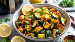 Easy Air Fryer Roasted Zucchini Recipe