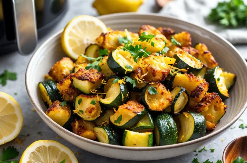 Easy Air Fryer Roasted Zucchini Recipe