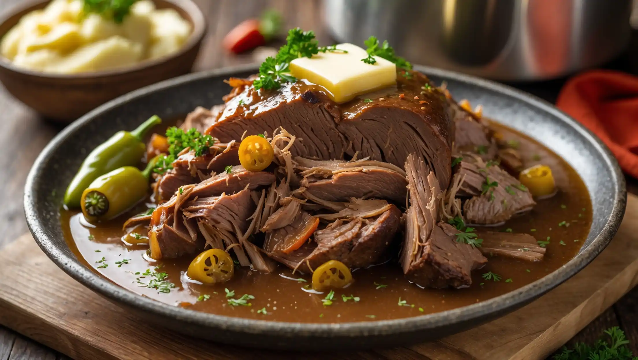 Instant Pot Mississippi Pot Roast