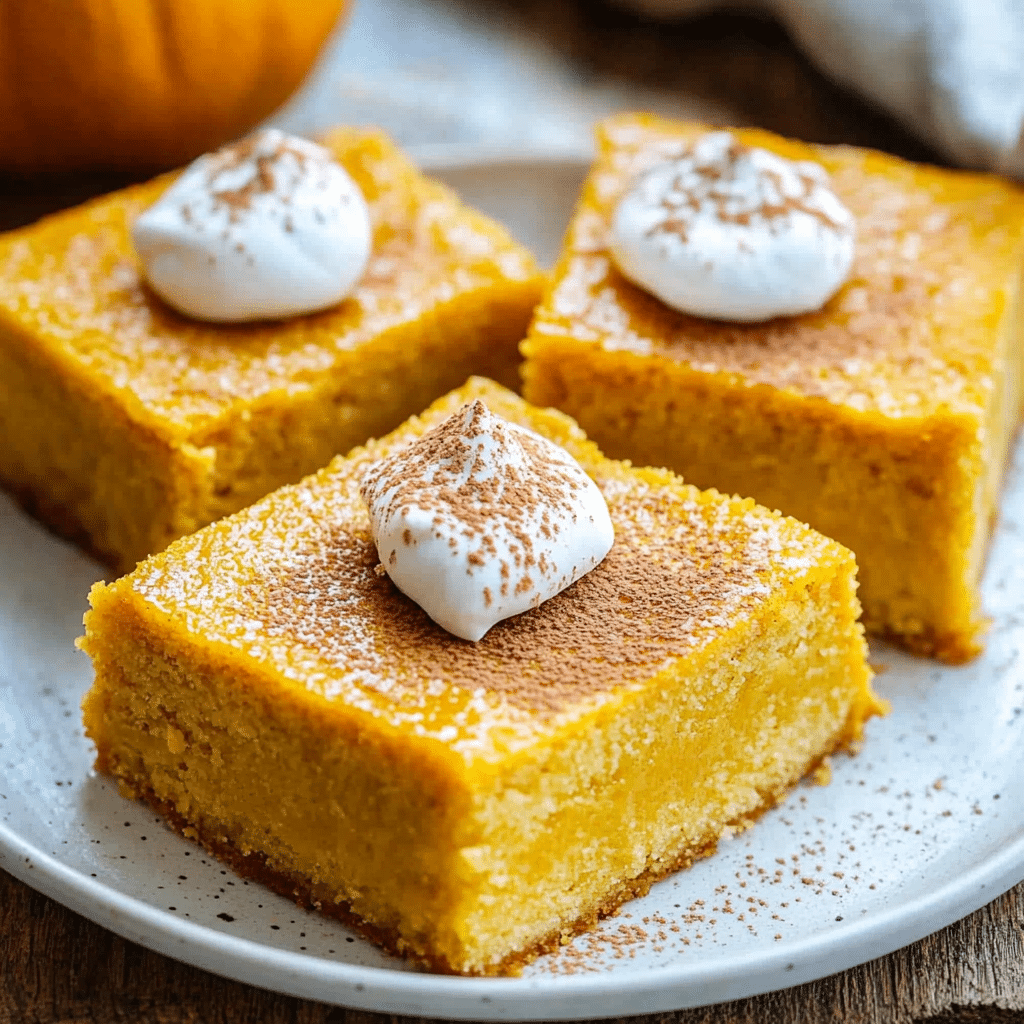 Pumpkin Magic Custard Cake Recipe