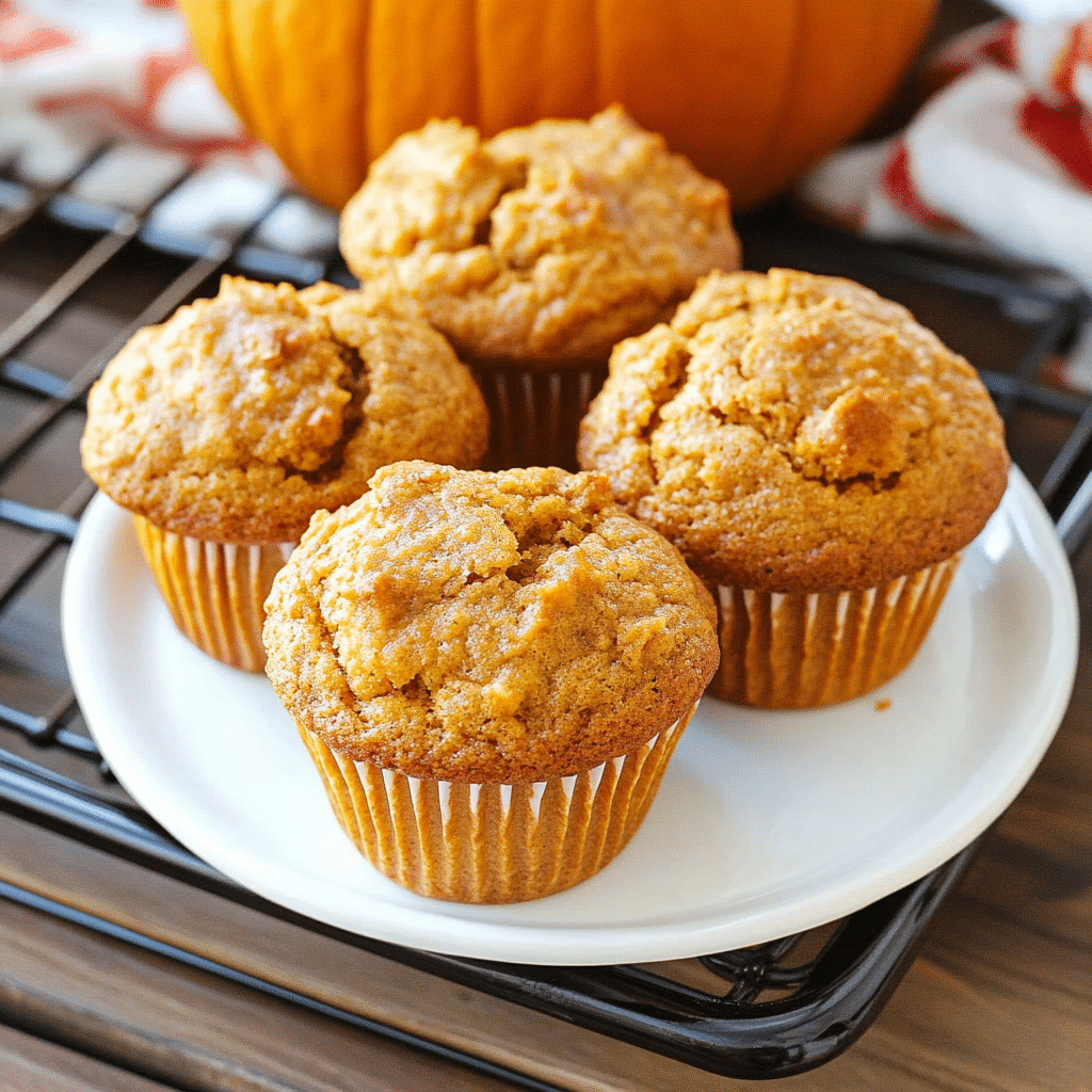 Simply Pumpkin Muffins Recipe - emiliarecipes.com