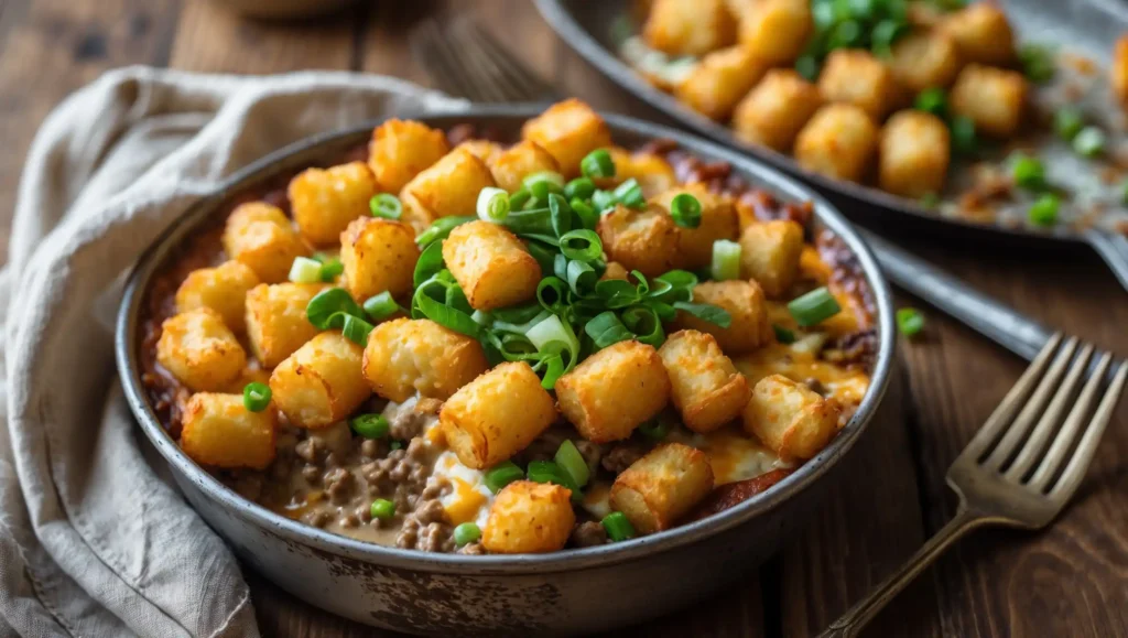 TATER TOT CASSEROLE | Easy Weeknight Meal using Ground Beef