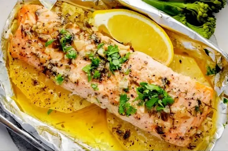 Baked Pineapple Salmon