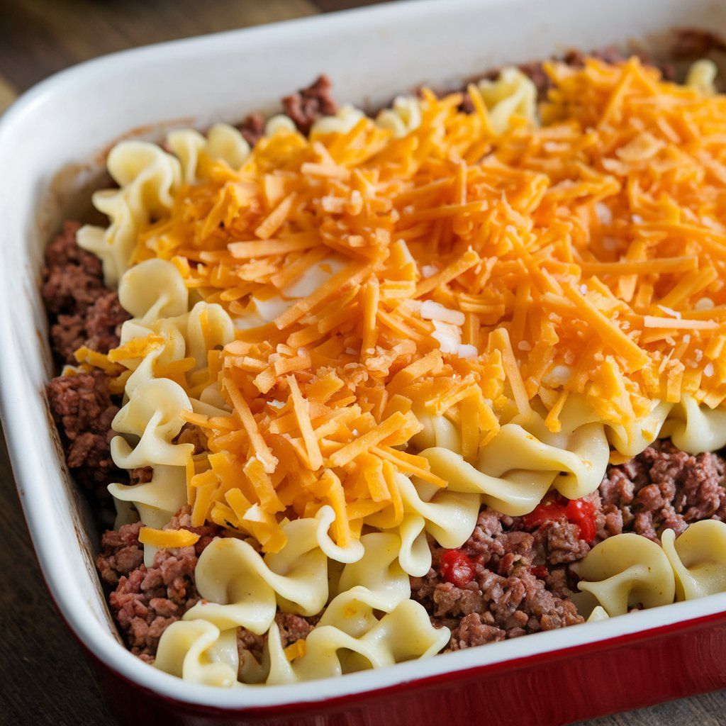 Sour Cream Beef Noodle Casserole Recipe