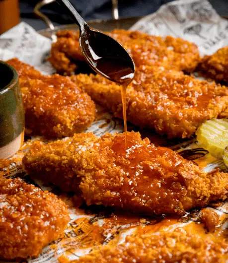 Crispy Chicken with Hot Honey Sauce Recipe