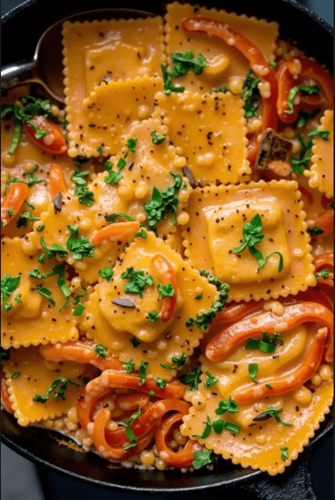 Creamy Tuscan Ravioli Recipe